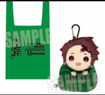 카마도 탄지로 (알파벳 ver.) 봉제 인형 포함 에코백 귀멸의 칼날
