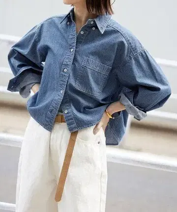 [ 새상품 ] 데님 셔츠