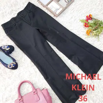 일본제 MICHAEL KLEIN 팬츠 (S) 블랙/스트레치 소재 혼합