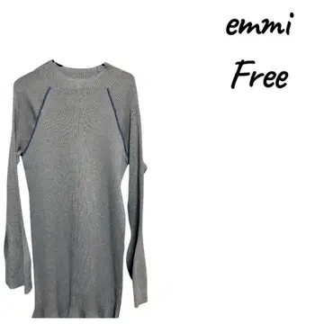[ 새상품급 ] emmi 그레이 긴팔 니트 원피스 Free