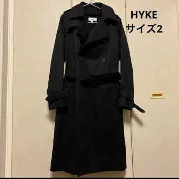 새상품급 HYKE 트렌치코트 네이비 사이즈 2