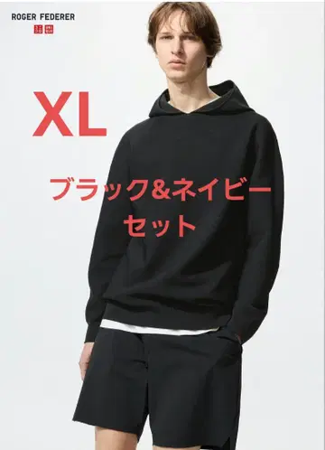 유니클로 로저 페더러 워셔블 3D 니트 후드티 UNIQLO
