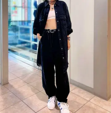 adidas Originals 프린지 셔츠 원피스