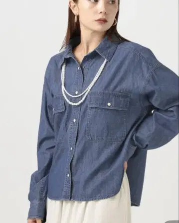 이번 시즌 베이플로우 데님 셔츠