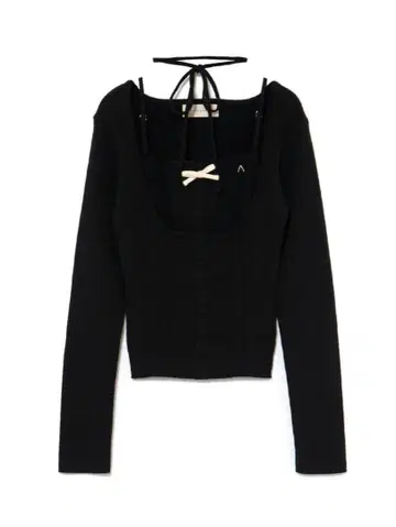 Sharon ribbon tops black