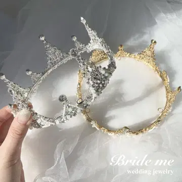 bride me 브라이덜 왕관 액세서리 실버 크라운