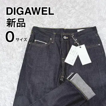 미사용 새상품 DIGAWEL 데님 다크 블루 0 사이즈 셀비지