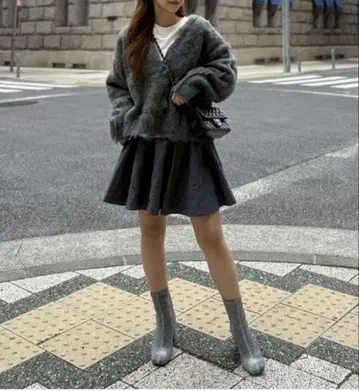 린카블 스타 퀼트 큐롯 (그레이)