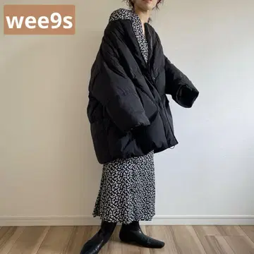 wee9s 퍼펙트 실루엣 다운 자켓 블랙 위크스
