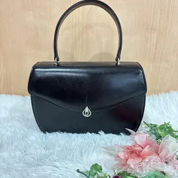 라모다 하세가와 포멀 백 원 핸들 블랙 천연 가죽 관혼상제