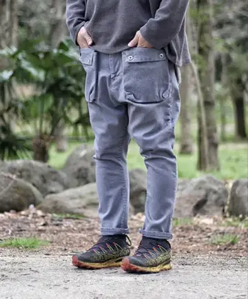 네이탈 디자인 G55 Sarouel Flap Denim Pants