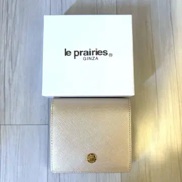 le prairies 접이식 지갑 베이지