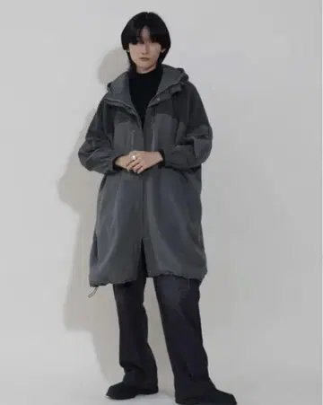 LASUD 이소재 롱 블루종 아우터