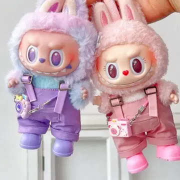 LABUBU 라부부 4종 퍼플 인형옷 인형옷 옷 갈아입기 의류 17cm