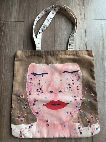 YUKI x 시시야마자키 눈물 샤워룸 좋아한다는 건 뭘까 눈물 토트백