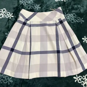 BLUE LABEL CRESTBRIDGE 체크 무늬 플리츠 스커트 38