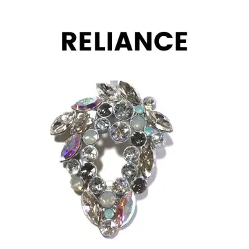 RELIANCE 대형 크리스탈 스카프 클립 바티칸 포함 새상품급