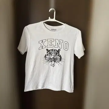 [ 2장 세트 가격 ] XENO 호랑이 프린트 화이트 T셔츠
