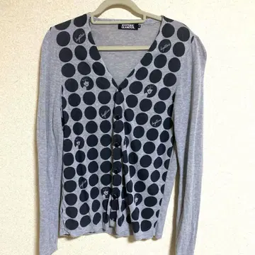 HYSTERIC GLAMOUR 도트 무늬 가디건 M