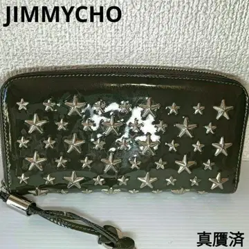 지미추 장지갑 스타 스터드 라운드 지퍼 별