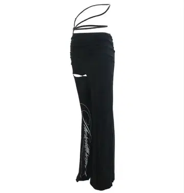 더 레드 스레드 S script layered skirt pants