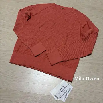 Mila Owen 코랄 핑크 리브 편직 스웨터 S 사이즈