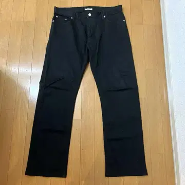 BEAMS 빔즈 피케 팬츠 블랙 W34