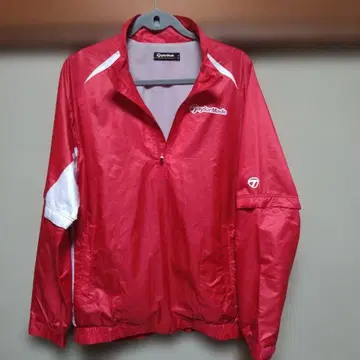 TaylorMade 하프 지퍼 자켓 L 사이즈 레드