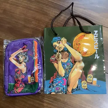 에비수 에비수 아라키 히로히코 미인화 파우치 종이 봉투 세트