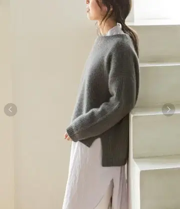 NOBLE 야크 라쿤 캐시미어 하찌 니트