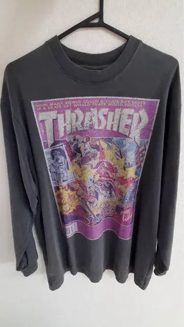 THRASHER 트레셔 롱티 빈티지 피그먼트