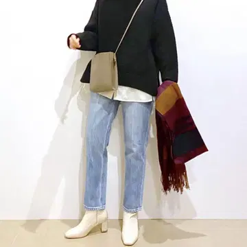 데님 슬림 테이퍼트 팬츠