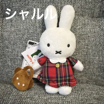 유라쿠초 빨간색 체크 미피 마스코트 마루이 2025