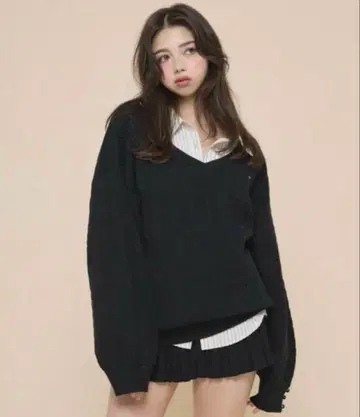 Agatha 블라우스 세트업 블랙 앤 메리