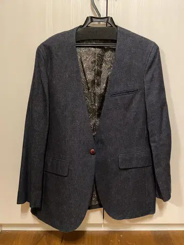 데님 원단 셋업 베스트 + 셔츠