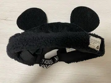 미키마우스 귀 달린 블랙 모자 58cm