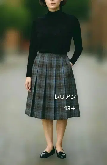 체크 무늬 플리츠 스커트 레리안 x 피터 맥아더 콜라보 13+
