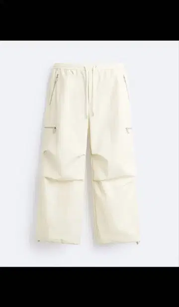 ZARA x MAISON SPECIAL 파라슈트 팬츠 화이트 완판템