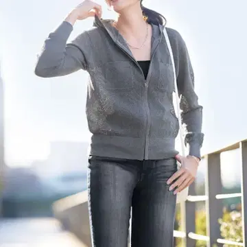 새상품급 DAMA collection 메쉬 후드티 겉옷 그레이 M