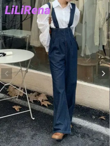 LiLiRena 하이웨스트 데님 살로펫