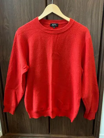 A.P.C. 레드 니트 스웨터 S 24185-1-83851 빨간색