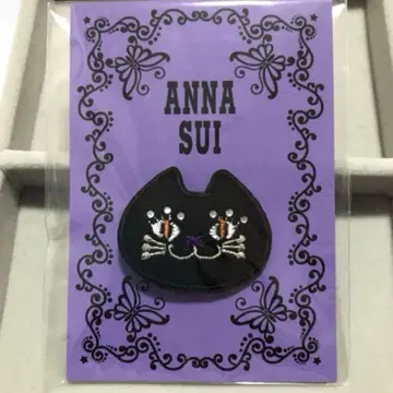 새상품 ANNA SUI 브로치 고양이 블랙
