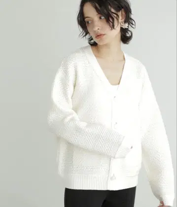 JILL STUART 트위드 니트 가디건