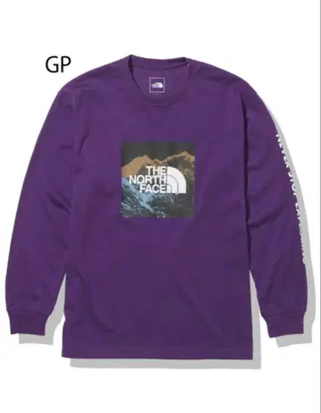 THE NORTH FACE 퍼플 긴팔 티셔츠 L 사이즈