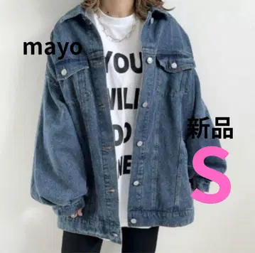 [새상품] 시마무라 mayo 데님 자켓 S사이즈 중청 블루