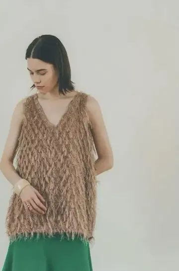 w face cross fringe tops clane