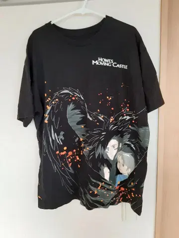 하울의 움직이는 성 해외 공식 T셔츠 XL 빈티지 00s 지브리