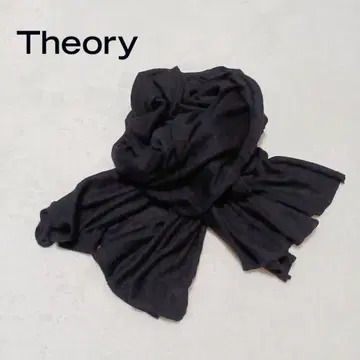 Theory 띠어리 캐시미어 혼방 대형 스톨 블랙 얇은 소재 부드러운