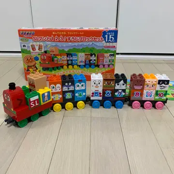 호빵맨 SL맨과 1 2 3 숫자 블록 세트