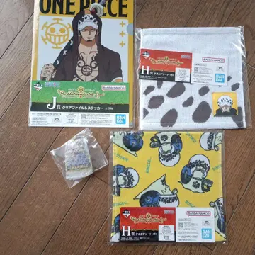 ONE PIECE 로우 1번 복권 클리어 파일 타월 2장 키링